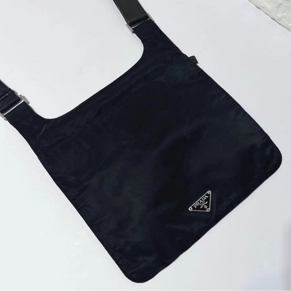 Prada 🌟 Black Shoulder Bag. Beautiful, soft, nylon satin material! No damages!